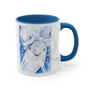 Happy Dolphins Love Blue Watercolor Art Accent Coffee Mug 11Oz