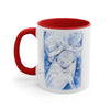 Happy Dolphins Love Blue Watercolor Art Accent Coffee Mug 11Oz