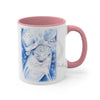 Happy Dolphins Love Blue Watercolor Art Accent Coffee Mug 11Oz