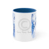 Happy Dolphins Love Blue Watercolor Art Accent Coffee Mug 11Oz
