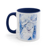 Happy Dolphins Love Blue Watercolor Art Accent Coffee Mug 11Oz