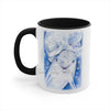 Happy Dolphins Love Blue Watercolor Art Accent Coffee Mug 11Oz