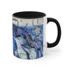 Happy Dolphins Watercolor Vintage Map Art Accent Coffee Mug 11Oz