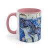 Happy Dolphins Watercolor Vintage Map Art Accent Coffee Mug 11Oz
