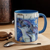 Happy Dolphins Watercolor Vintage Map Art Accent Coffee Mug 11Oz