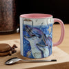 Happy Dolphins Watercolor Vintage Map Art Accent Coffee Mug 11Oz