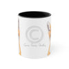 Happy Fox Watercolor Art Accent Coffee Mug 11Oz Black /