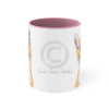 Happy Fox Watercolor Art Accent Coffee Mug 11Oz Pink /