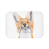 Happy Fox Watercolor Art Bath Mat 24 × 17 Home Decor