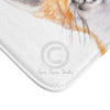 Happy Fox Watercolor Art Bath Mat Home Decor