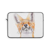 Happy Fox Watercolor Art Laptop Sleeve 13