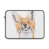 Happy Fox Watercolor Art Laptop Sleeve 15