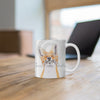 Happy Fox Watercolor Art Mug 11Oz