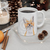 Happy Fox Watercolor Art Mug 11Oz
