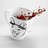 Happy Husky Dog Different Eyes White Latte Mug Mug