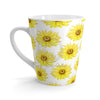 Happy Sunflowers Pattern White Latte Mug Mug
