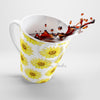 Happy Sunflowers Pattern White Latte Mug Mug