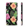 Hibiscus Black Pattern Floral Chic Case Mate Tough Phone Cases Iphone X
