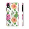 Hibiscus White Pattern Floral Chic Case Mate Tough Phone Cases