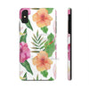 Hibiscus White Pattern Floral Chic Case Mate Tough Phone Cases