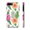 Hibiscus White Pattern Floral Chic Case Mate Tough Phone Cases Iphone 7 Plus 8