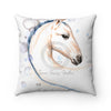 Cute Foal Horse Watercolor Art Square Pillow 14X14 Home Decor