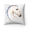 Cute Foal Horse Watercolor Art Square Pillow Home Decor