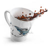 Horse Doodle Blue Tribal Ink Art Latte Mug Mug