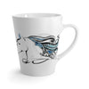 Horse Doodle Blue Tribal Ink Art Latte Mug Mug