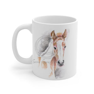 Horse Foal Ginger Appaloosa Watercolor Art Mug 11Oz