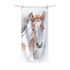 Horse Foal Ginger Appaloosa Watercolor Art Polycotton Towel 30 × 60 Home Decor