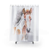 Horse Foal Ginger Appaloosa Watercolor Art Shower Curtain 71 × 74 Home Decor