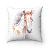 Horse Foal Ginger Appaloosa Watercolor Art Square Pillow 14 × Home Decor