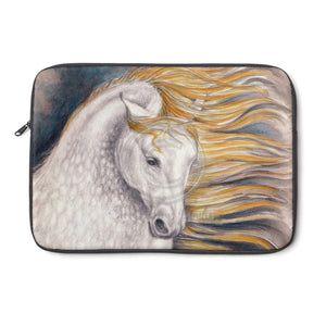 Palomino Dapple Horse Watercolor Art Laptop Sleeve 13