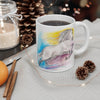 Horse Rainbow Running Watercolor Art Mug 11Oz