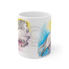 Horse Rainbow Running Watercolor Art Mug 11Oz