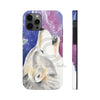 Howling Cosmic Wolf Watercolor Ink Art Case Mate Tough Phone Cases Iphone 12 Pro