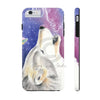 Howling Cosmic Wolf Watercolor Ink Art Case Mate Tough Phone Cases Iphone 6/6S Plus
