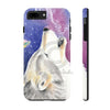 Howling Cosmic Wolf Watercolor Ink Art Case Mate Tough Phone Cases Iphone 7 Plus 8