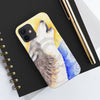 Howling Wolf Moon Watercolor Art Case Mate Tough Phone Cases