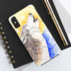 Howling Wolf Moon Watercolor Art Case Mate Tough Phone Cases