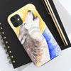 Howling Wolf Moon Watercolor Art Case Mate Tough Phone Cases