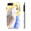 Howling Wolf Moon Watercolor Art Case Mate Tough Phone Cases Iphone 7 Plus 8