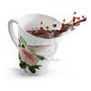Hummingbird And Pink Vintage Rose Watercolor Art Latte Mug Mug