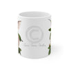 Hummingbird And Pink Vintage Rose Watercolor Art Mug 11Oz