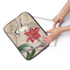 Hummingbird And Red Amaryllis Collage Laptop Sleeve