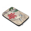 Hummingbird And Red Amaryllis Collage Laptop Sleeve