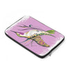 Hummingbird Doodle Cute Pink Laptop Sleeve