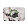 Hummingbird Green Black Ink Art Bath Mat 34 × 21 Home Decor