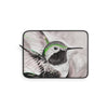 Hummingbird Green Black Ink Art Laptop Sleeve 12